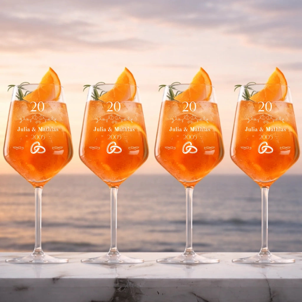 4 Gläser Aperol