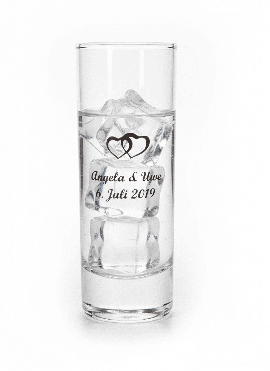 Schnapsglas 6cl bedrucken mit Text, Motiv, Logo – Shotglass24