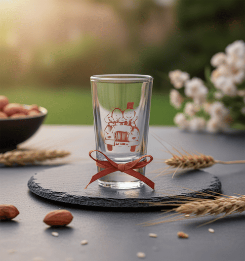 Shotglass mit druck