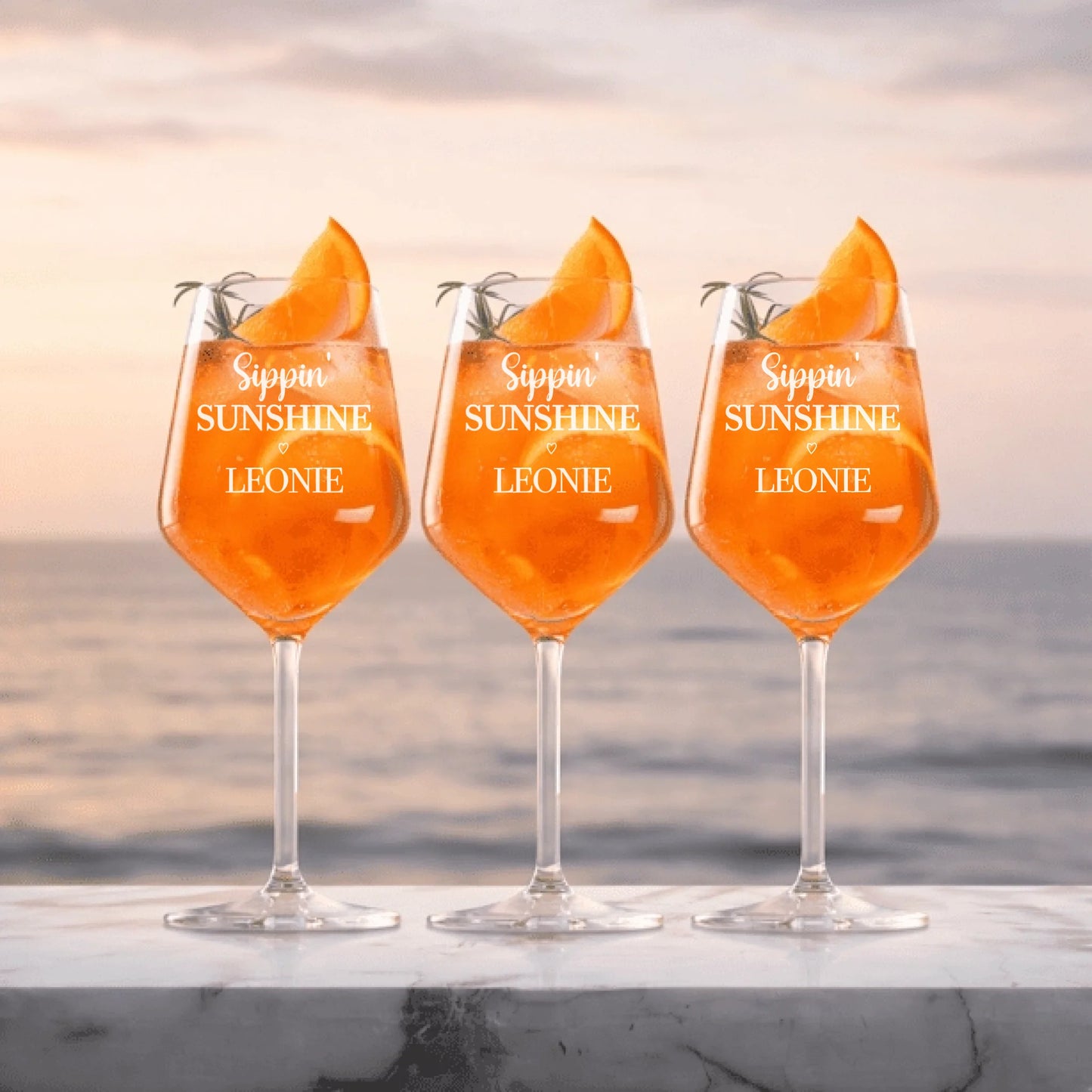 3 Gläser Aperol