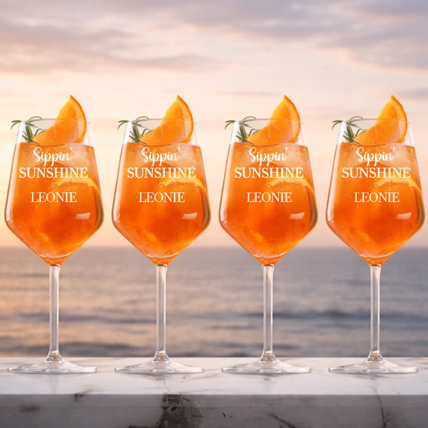 4 Gläser Aperol