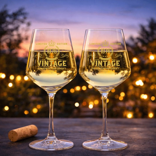 Personalisierte Weisweingläser