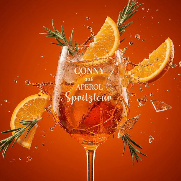 Aperol Spritz Glas personalsisiert