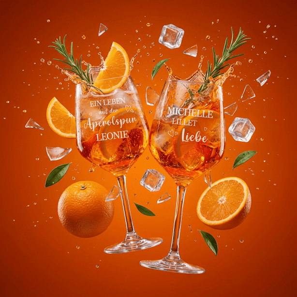 Aperol Gläser Set personalisiert