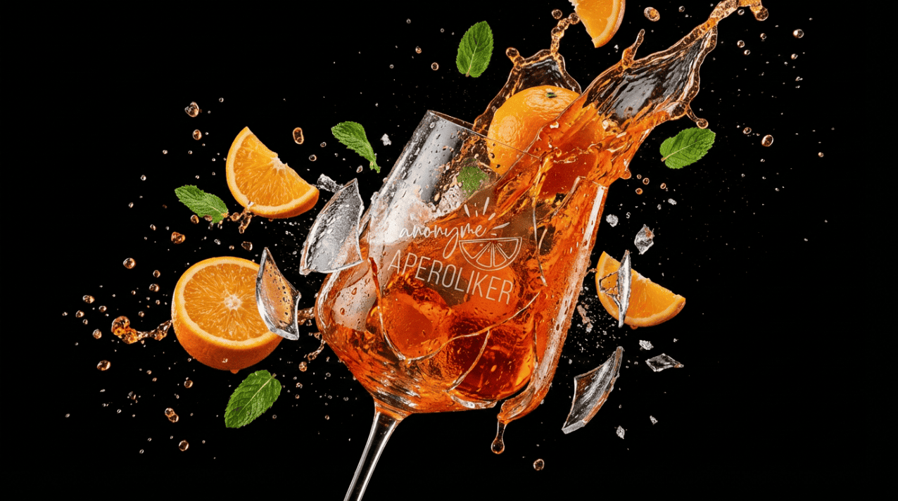Elegantes personalisiertes Aperolglas