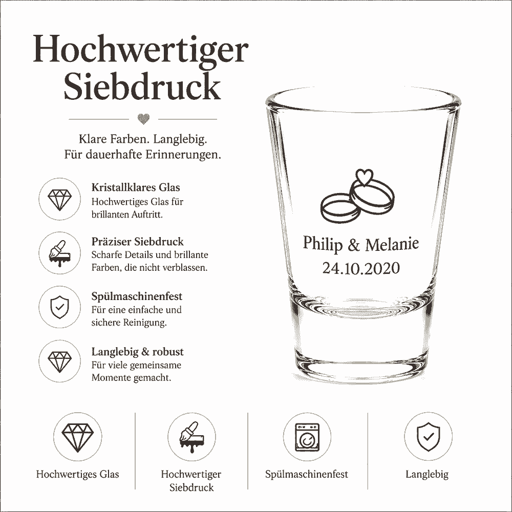 Schnapsglas 2cl Shot bedrucken