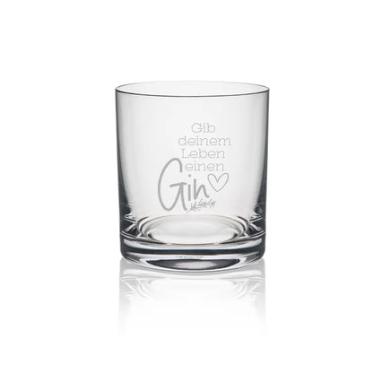 Gin- oder Whiskey Glas mit Gravur