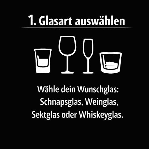 1. Schritt Glaskonfigurator