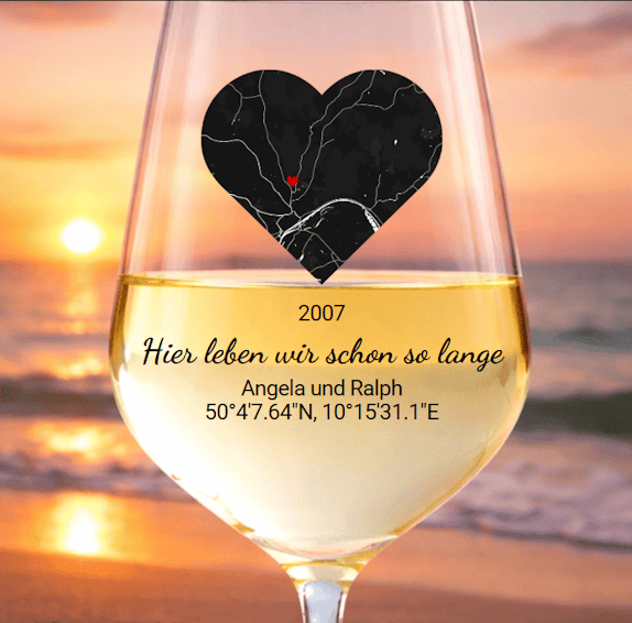 Weinglas wo alles begann