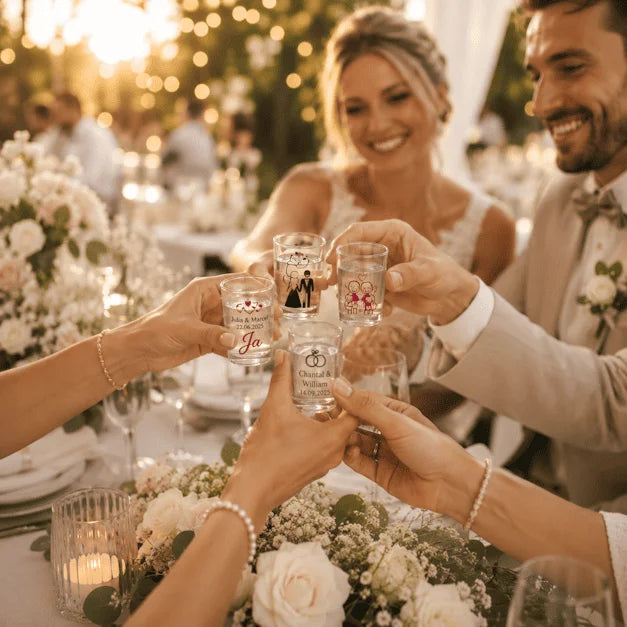Schnapsgläser bedrucken Hochzeit