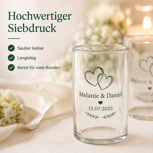 Personalisierte Schnapsgläser für eure Hochzeit