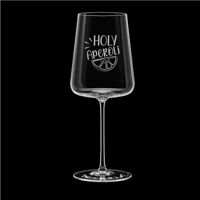 Weißweinglas graviert