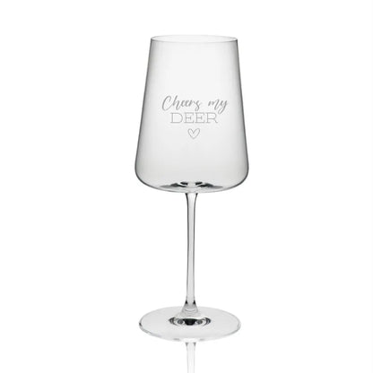 Weißweinglas graviert