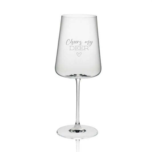 Weißweinglas graviert