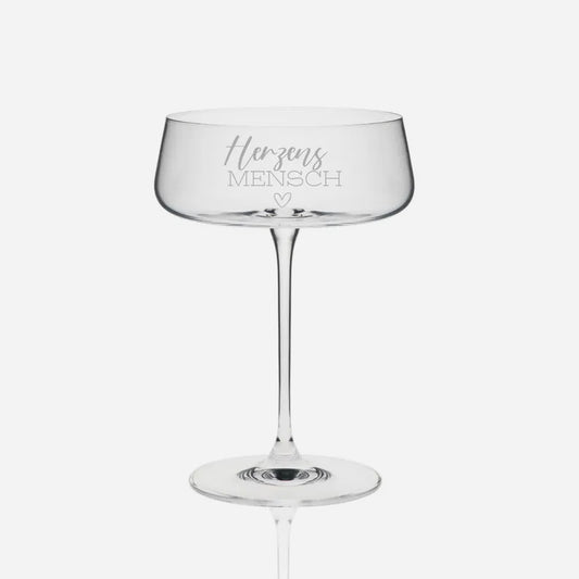 Champagnerglas mit Gravur