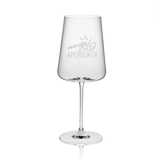 Rotwein - Aperol Glas graviert