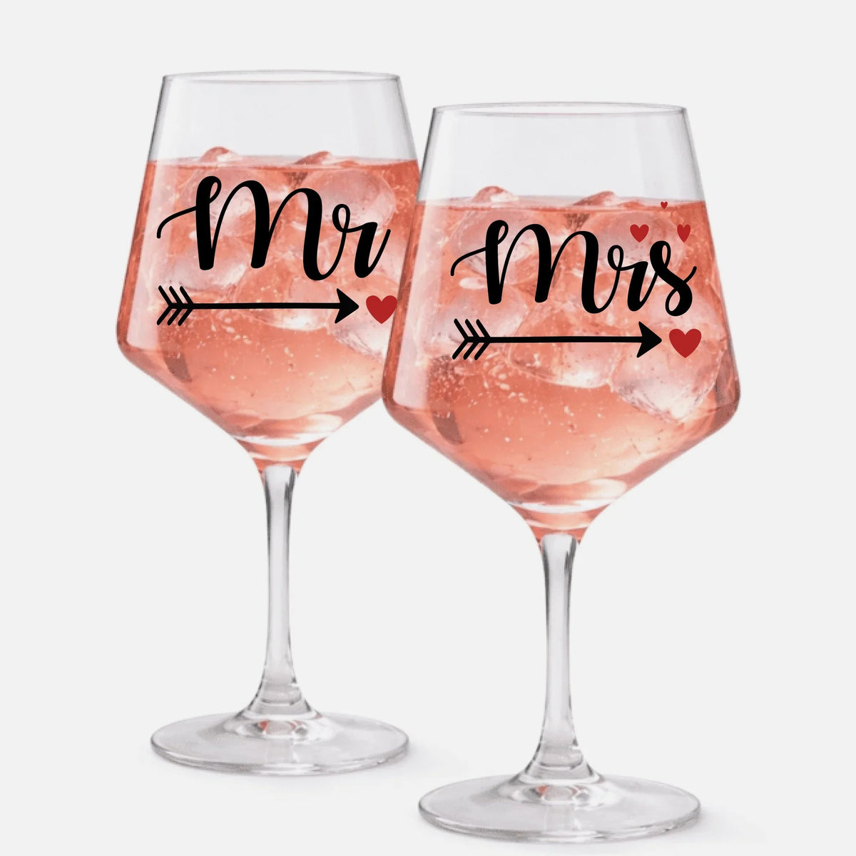 Mr & Mrs - Weingläser für`s Brautpaar